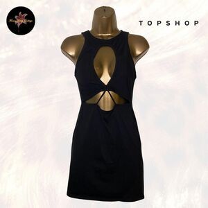 Topshop Cut-Out Jersey Bodycon Mini Dress in Black (CURRENTLY OUT OF STOCK‼️)